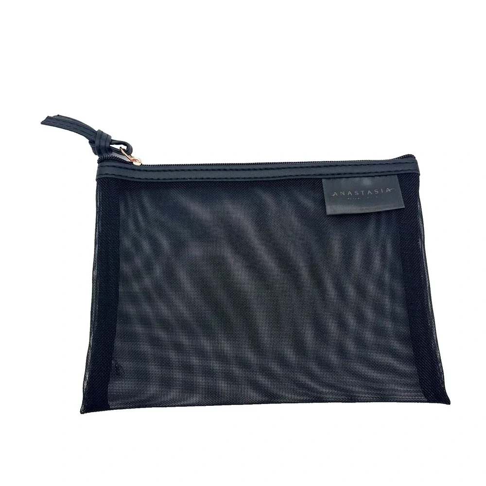 Anastasia Beverly‎ Hills ABH Black Mesh Travel Makeup Bag